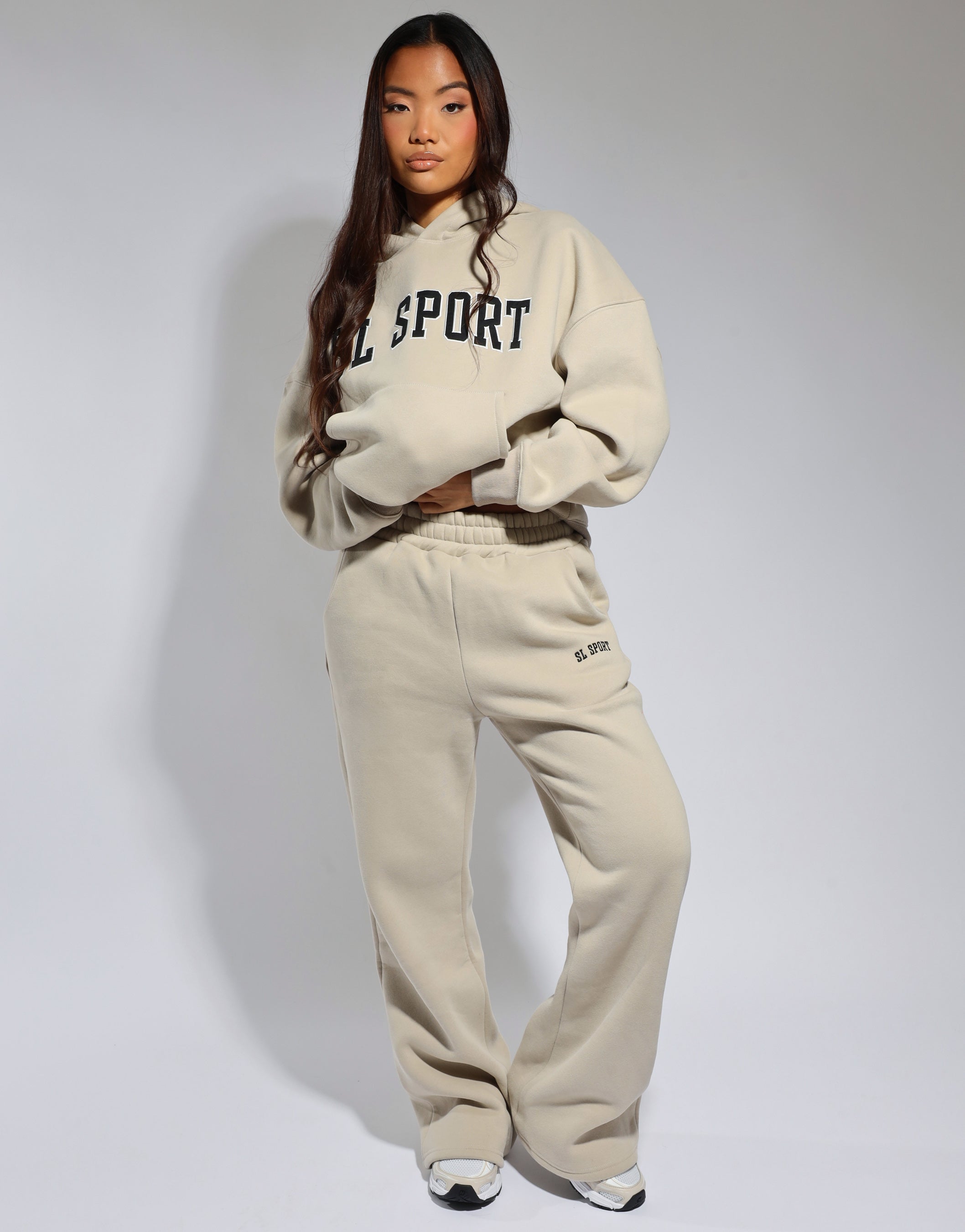 Maeve Simmi Studios SL Sport hoodie in cashew
