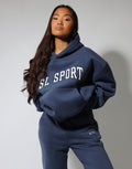 Maeve Simmi Studios SL Sport hoodie in vintage blue