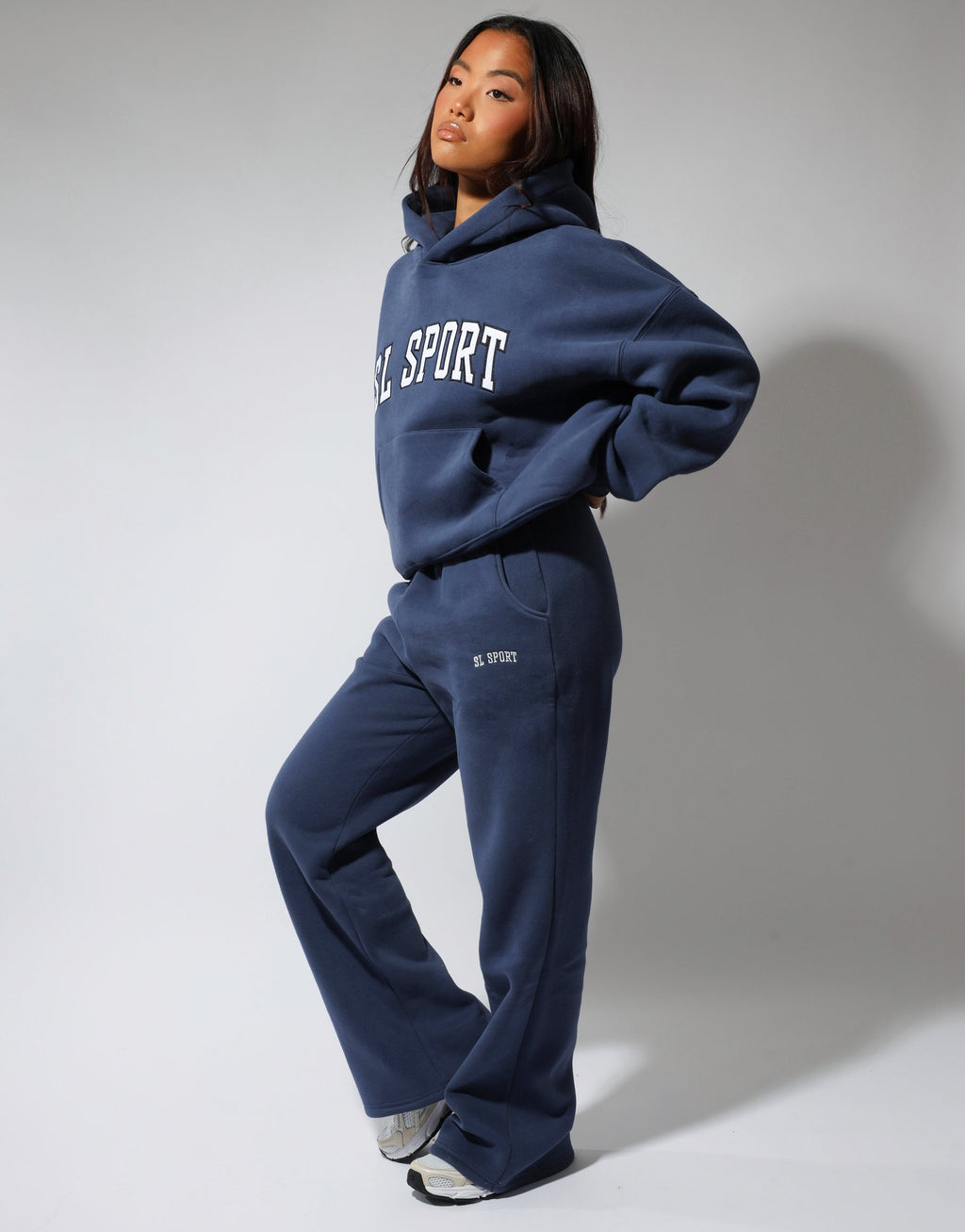 Maeve Simmi Studios SL Sport hoodie in vintage blue