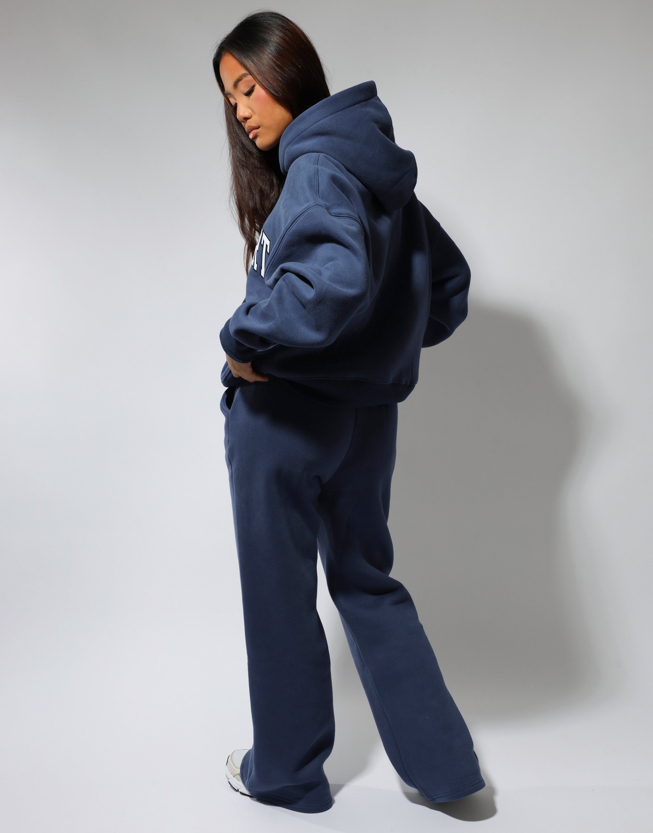 Maeve Simmi Studios SL Sport hoodie in vintage blue