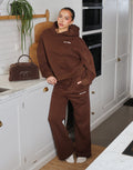 Milan Simmi Studios Bubble Print Joggers In Brown