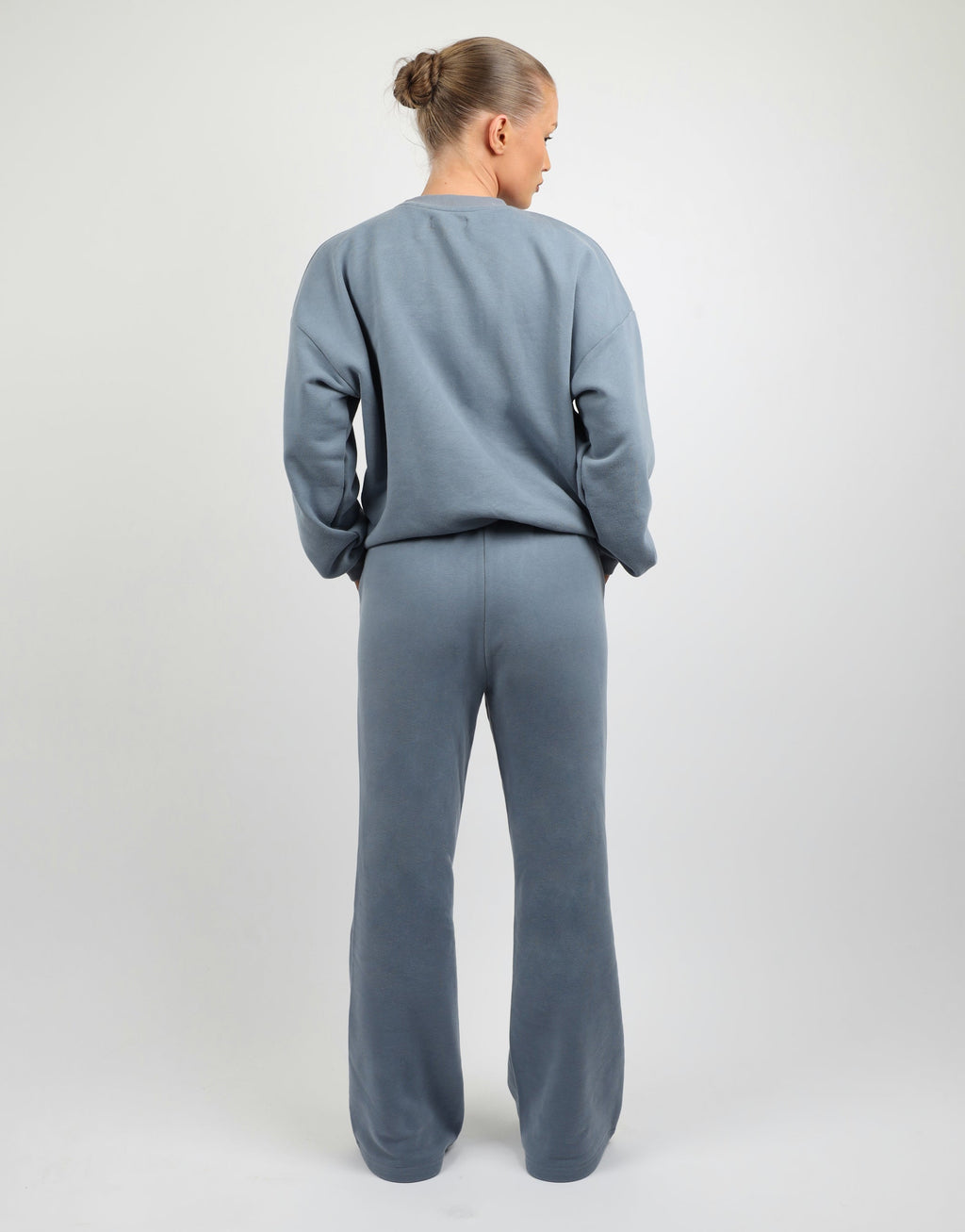 Rue Simmi Studios Embroidered Logo Sweatshirt In Blue