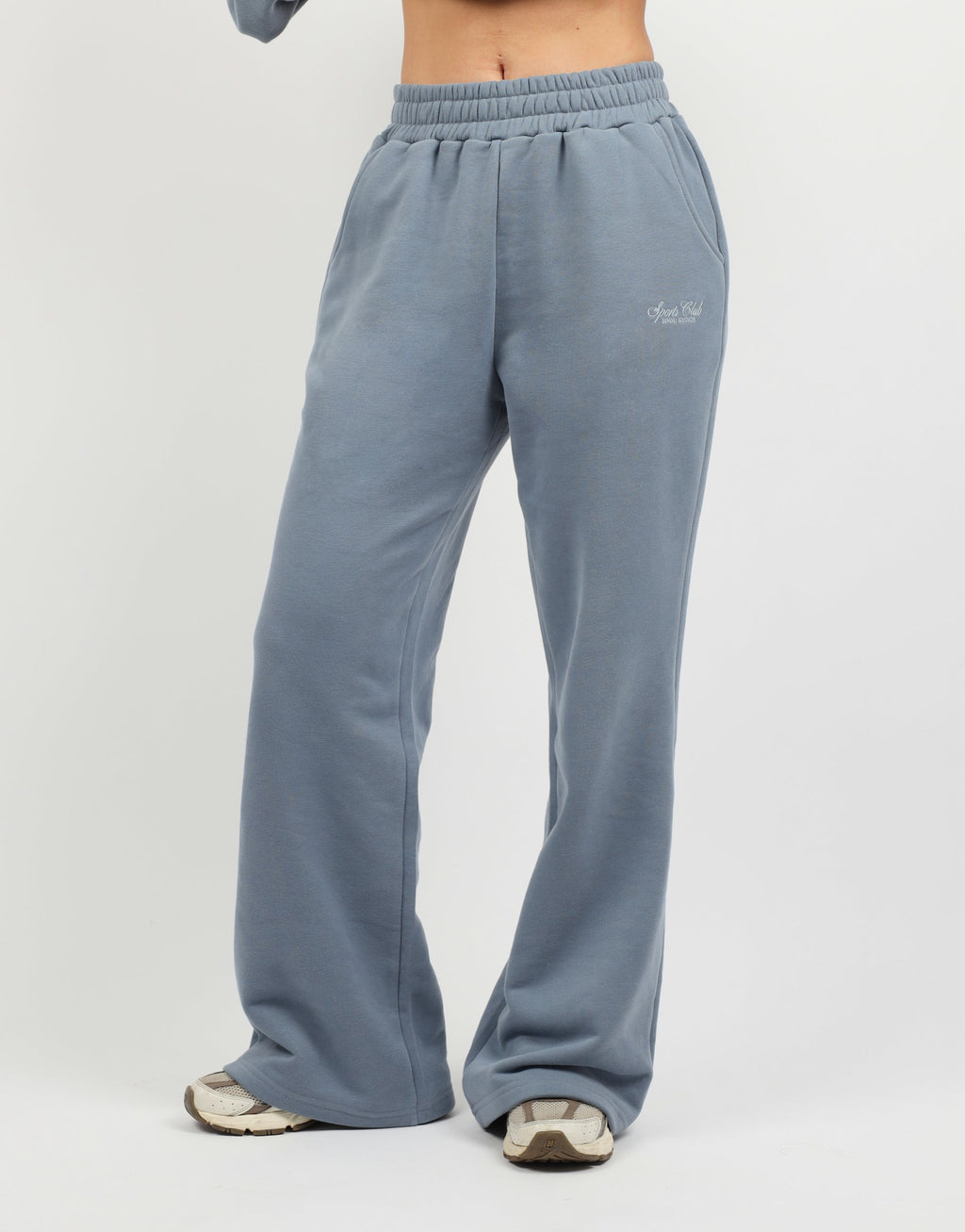 Sola Simmi Studios Embroidered Logo Joggers In Blue