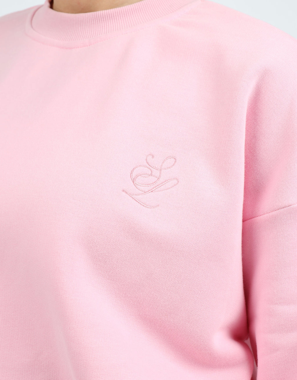 Cove Simmi Studios Embroidered Logo Sweatshirt In Pink