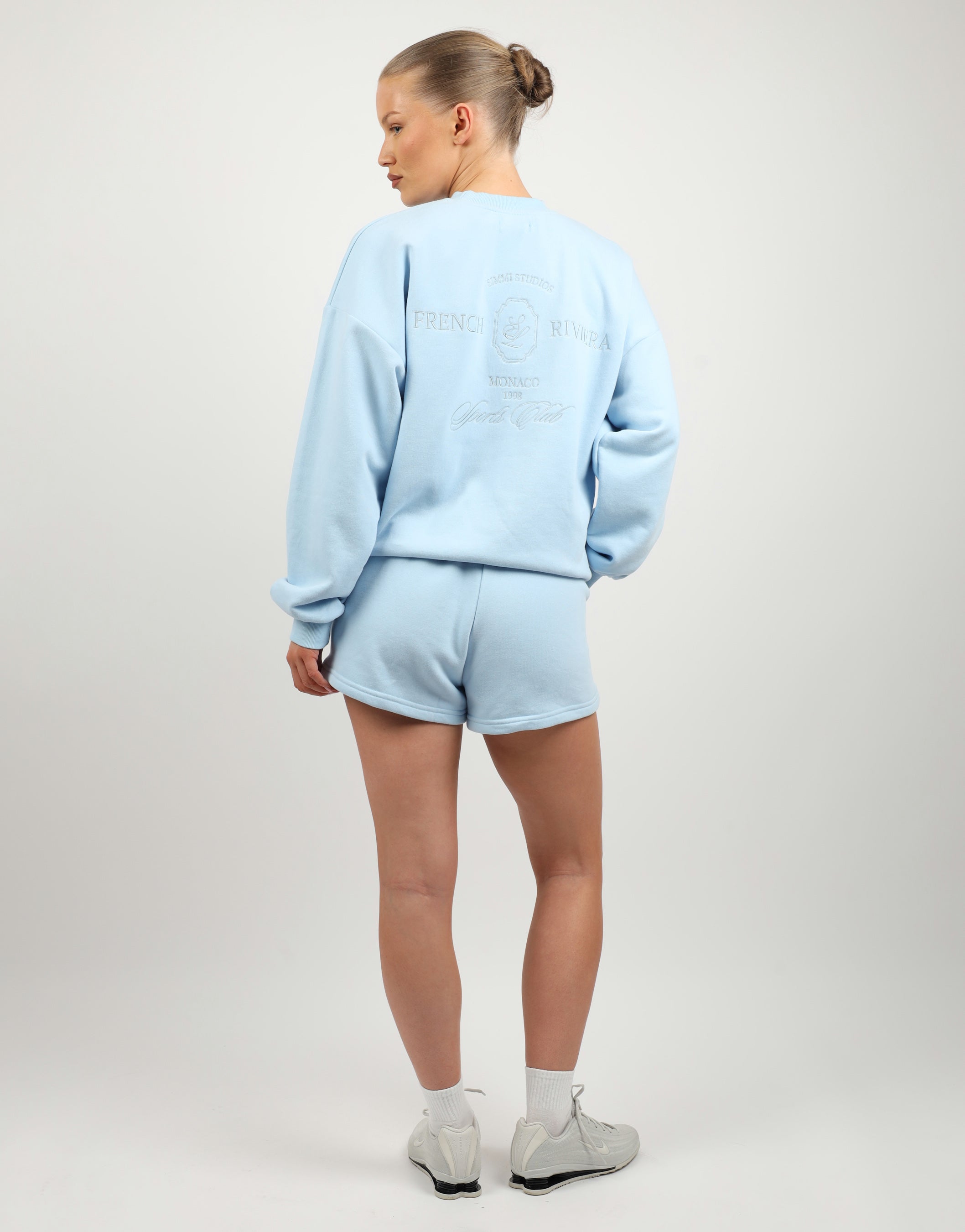 Cove Simmi Studios Embroidered Logo Sweatshirt In Blue