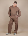 Demi Straight Leg Joggers In Mocha