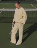 Sola Simmi Studios Embroidered Logo Joggers In Yellow
