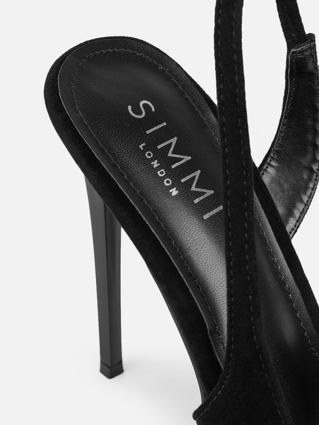 Torrez Black Velvet Bow Detail Peep Toe Heeled Sandals