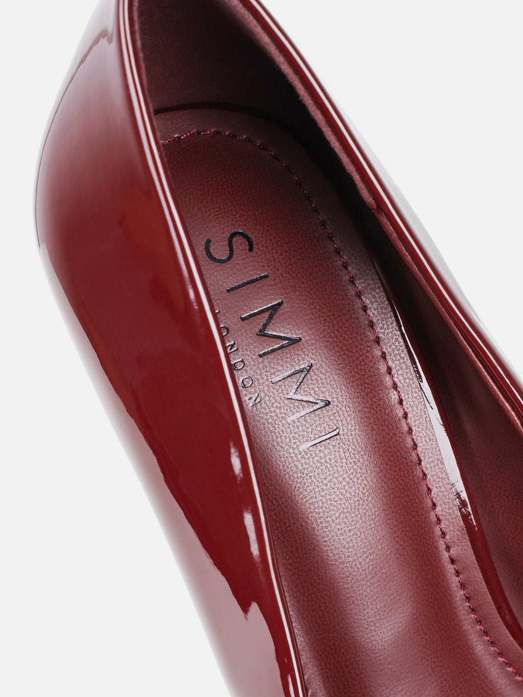 Alez Burgundy Patent Court Shoes