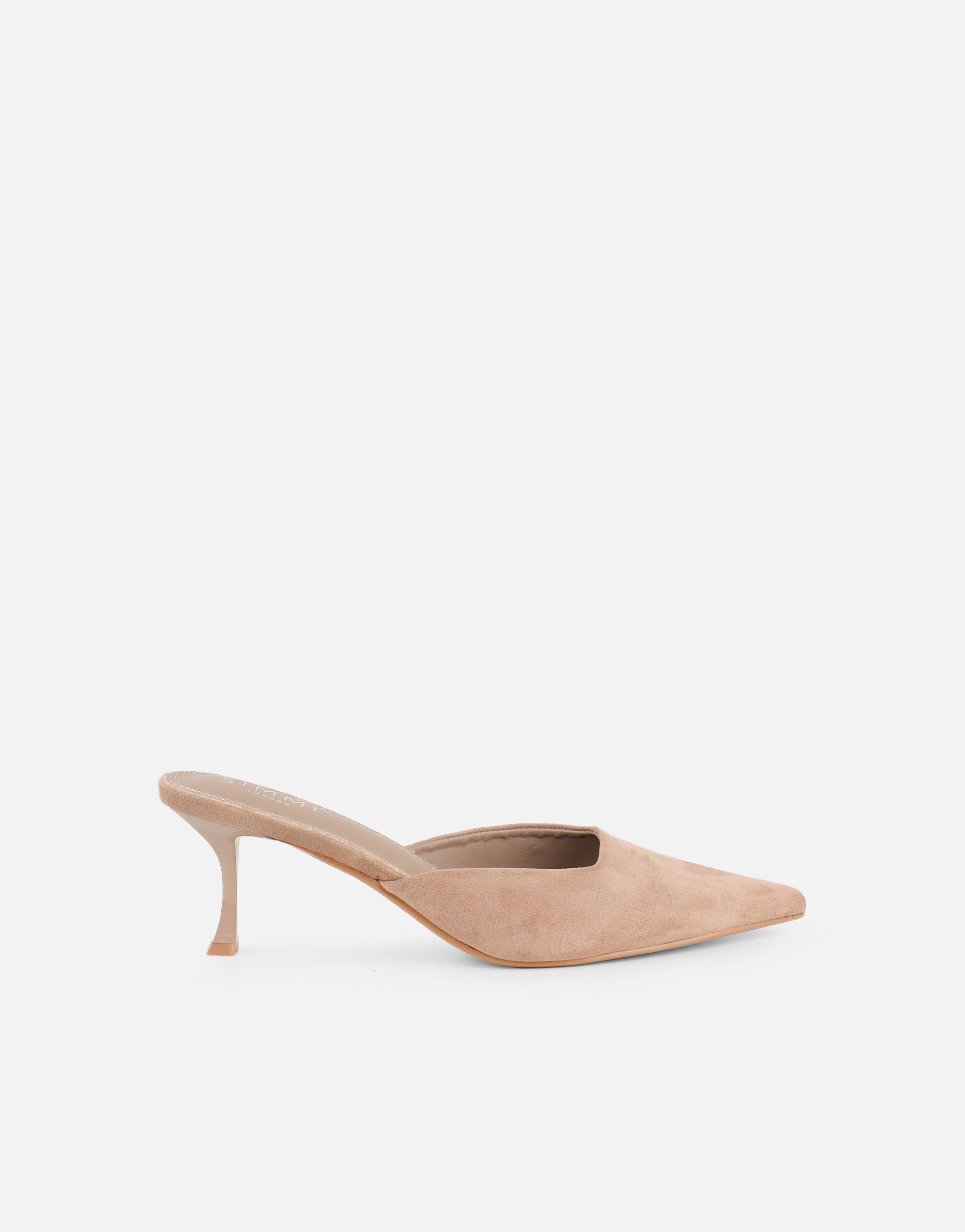 Keira Stone Suede Mules