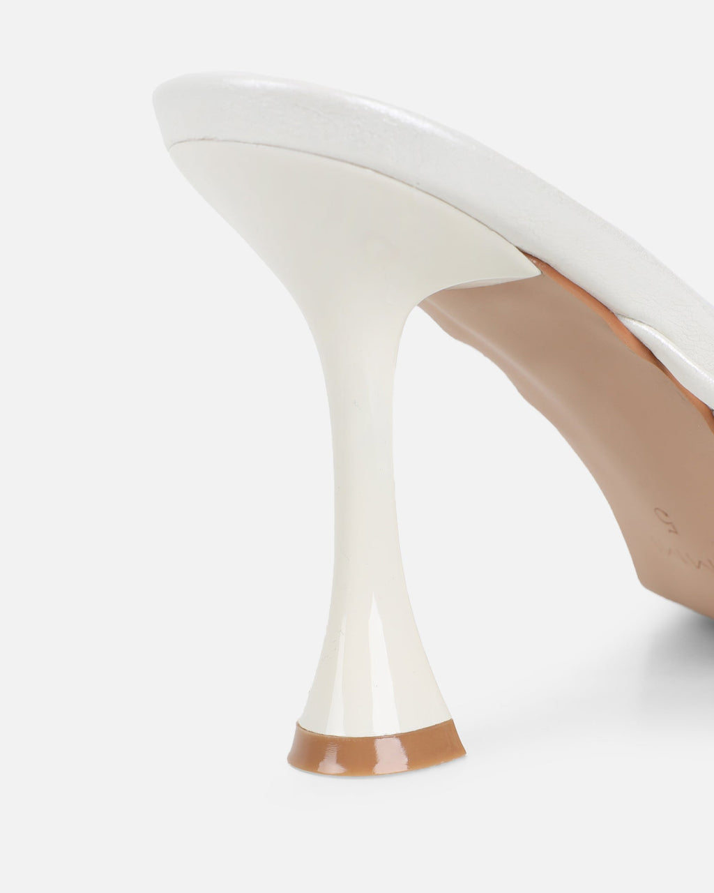Pixar White Metallic Tie Up Heeled Sandals