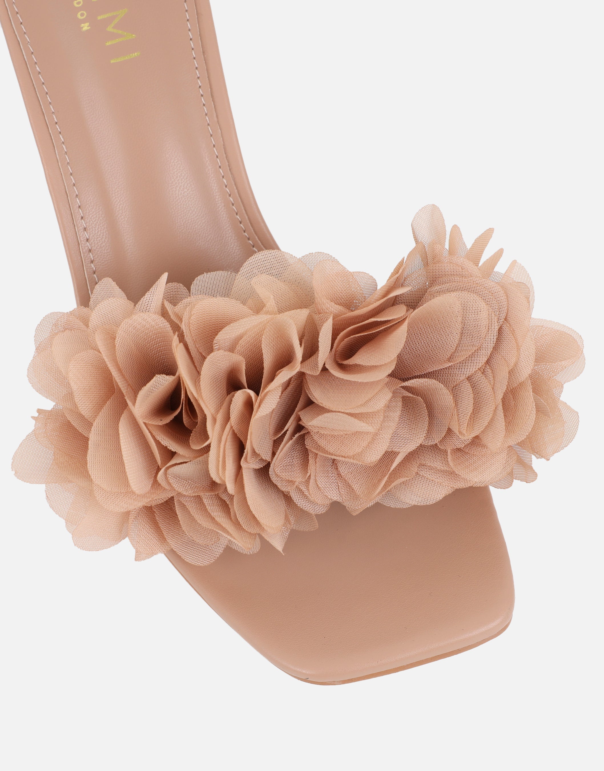 Kaz Nude Petal Detail Mules