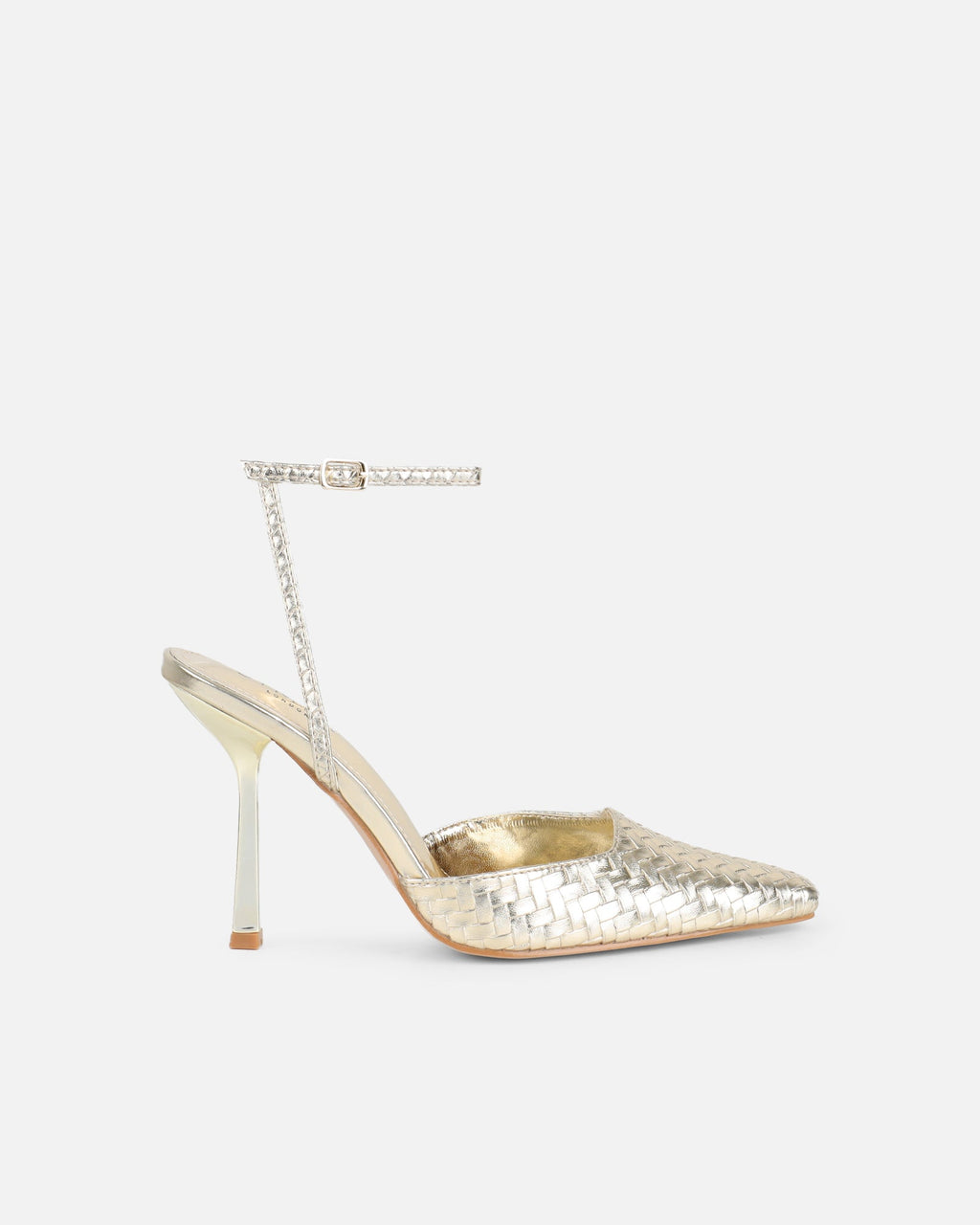 Bebbo Gold Woven Court Shoes