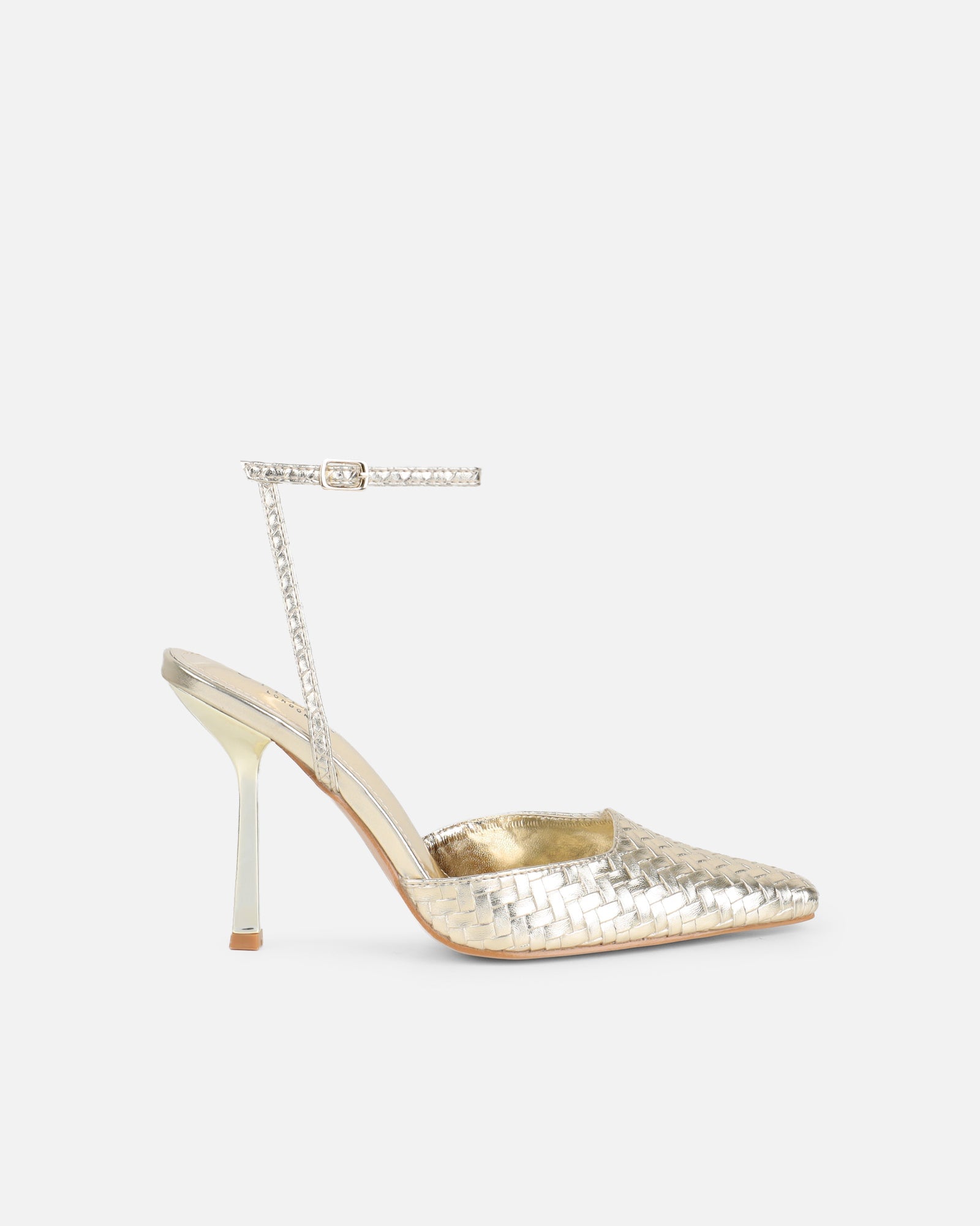 Bebbo Gold Woven Court Shoes