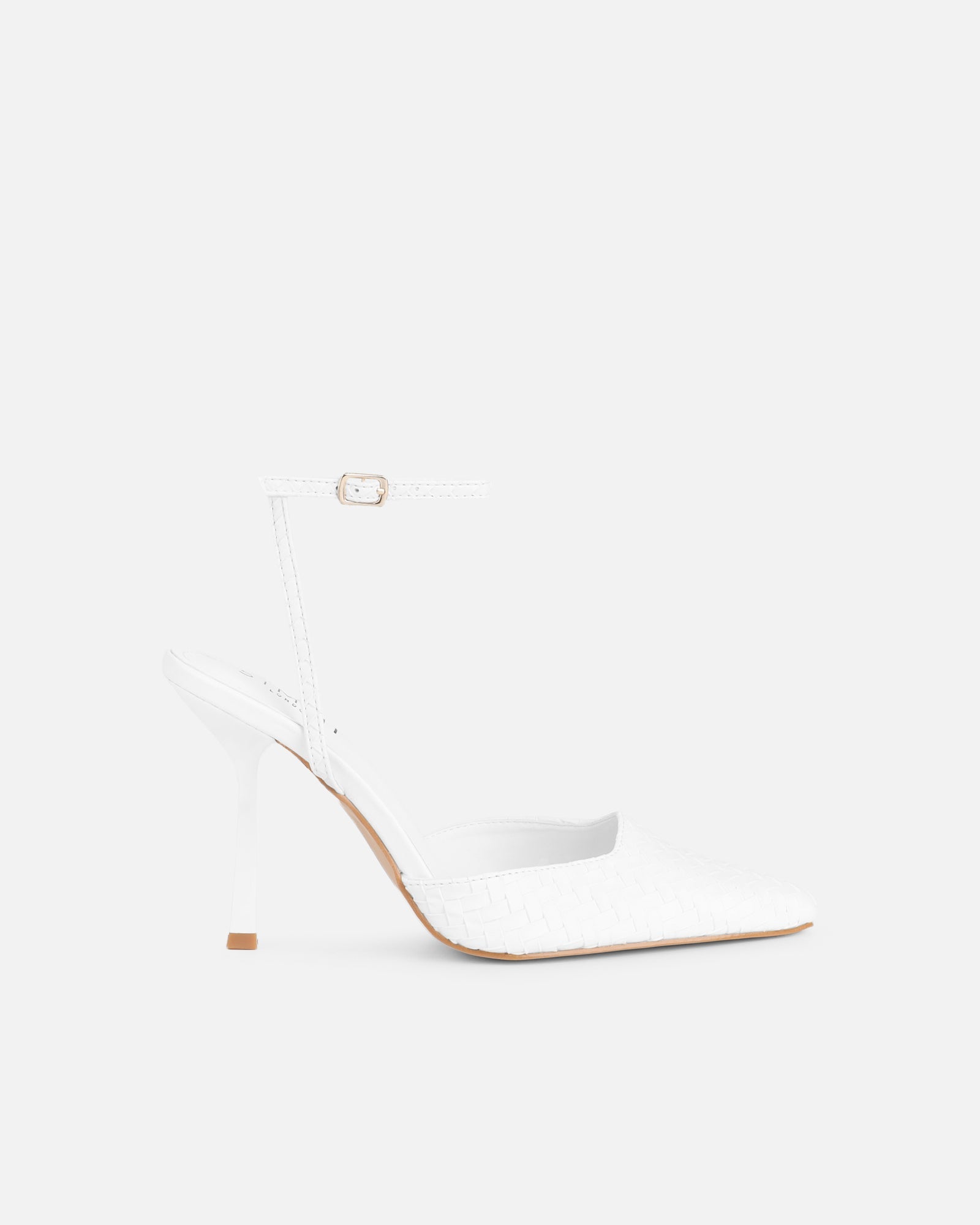 Bebbo White Woven Court Shoes