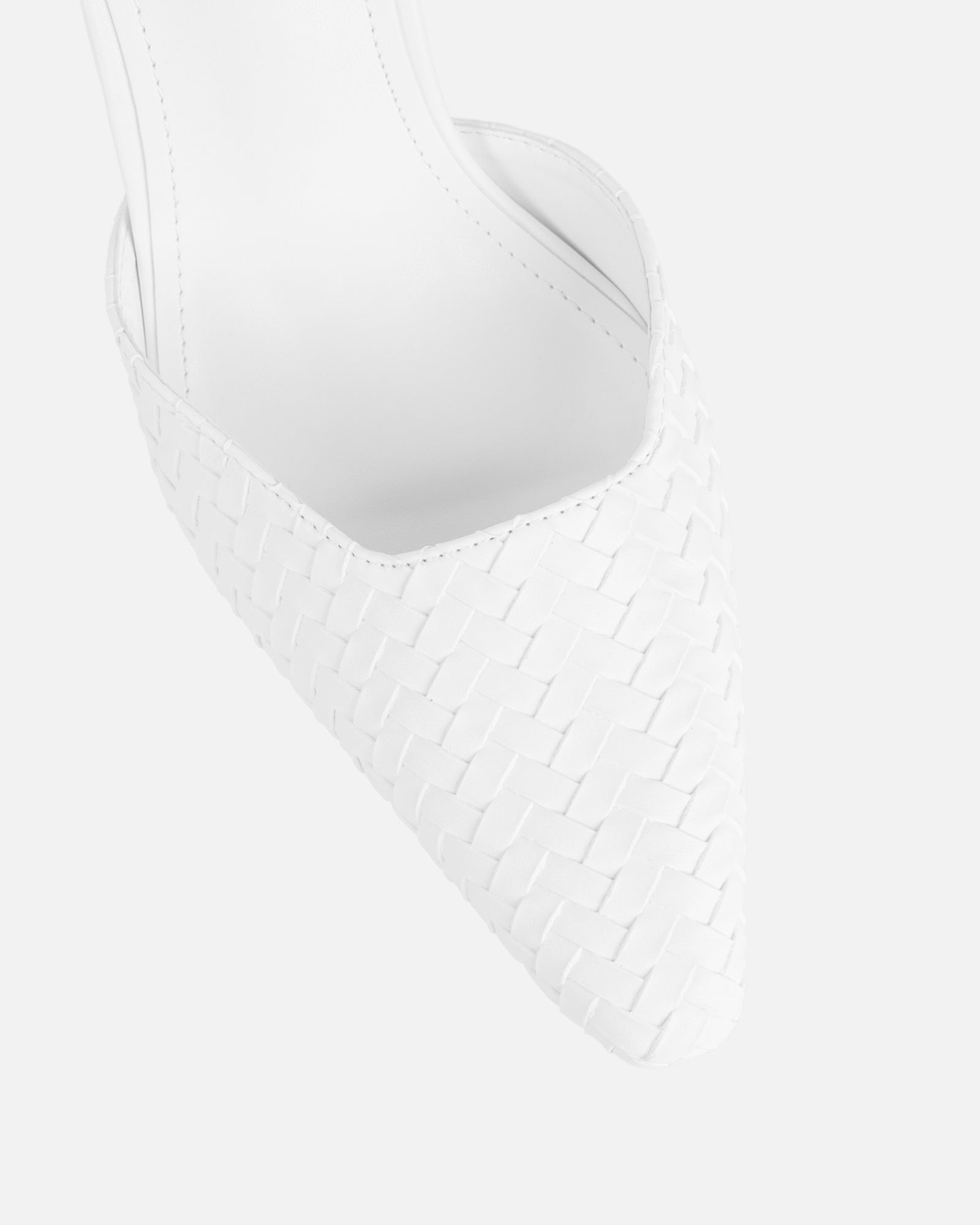 Bebbo White Woven Court Shoes
