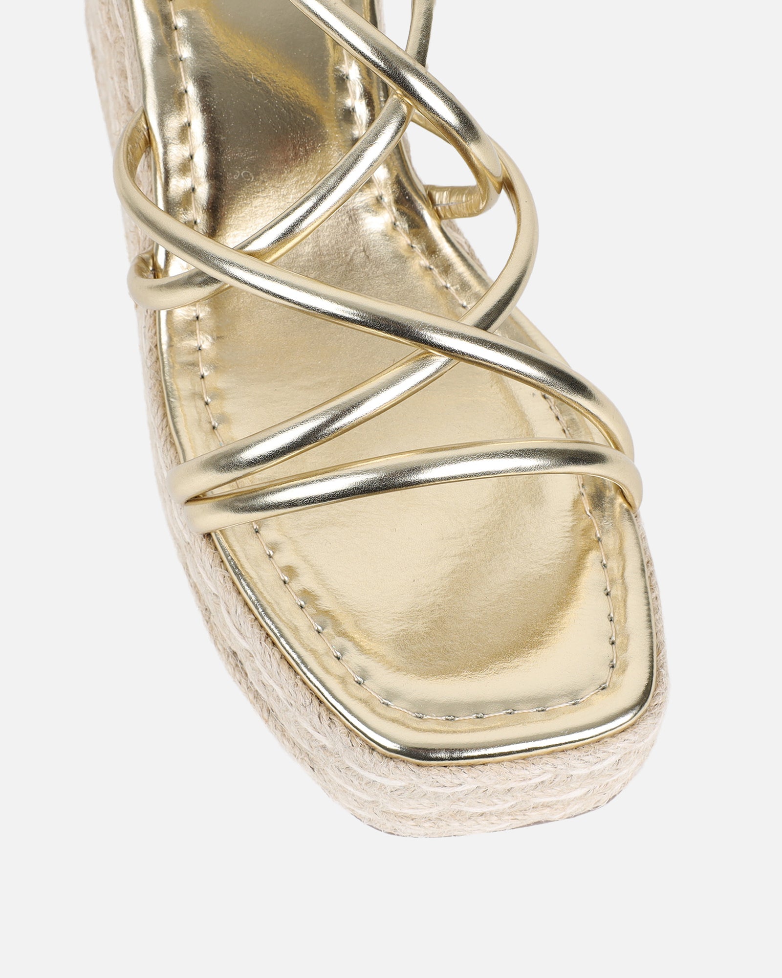Belise Gold Metallic Wedge Heels