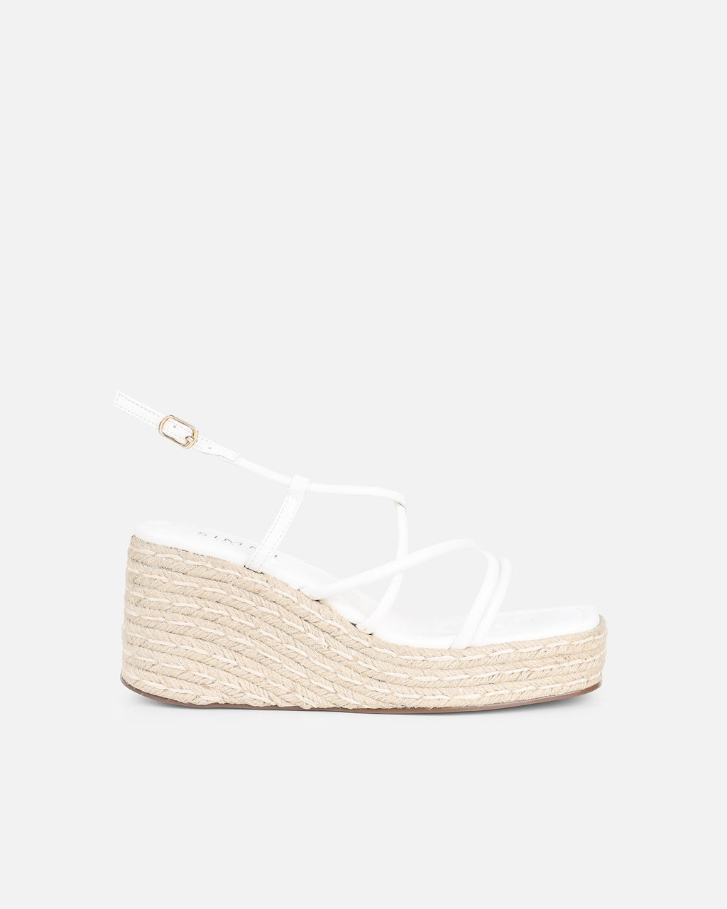 Belise White Wedge Heels