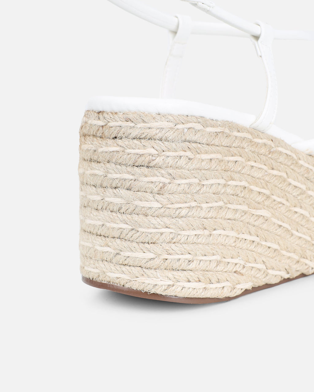 Belise White Wedge Heels