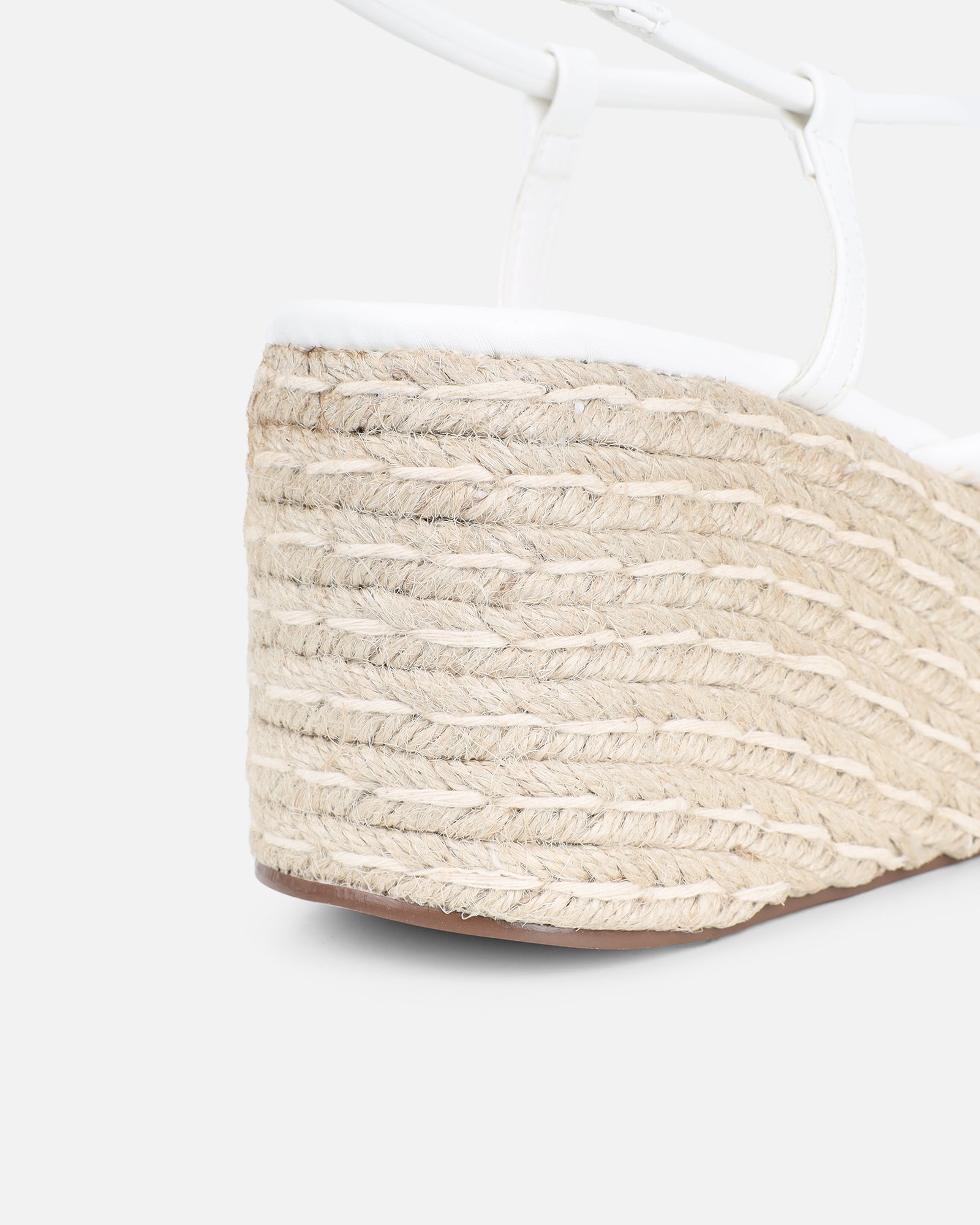 Belise White Wedge Heels