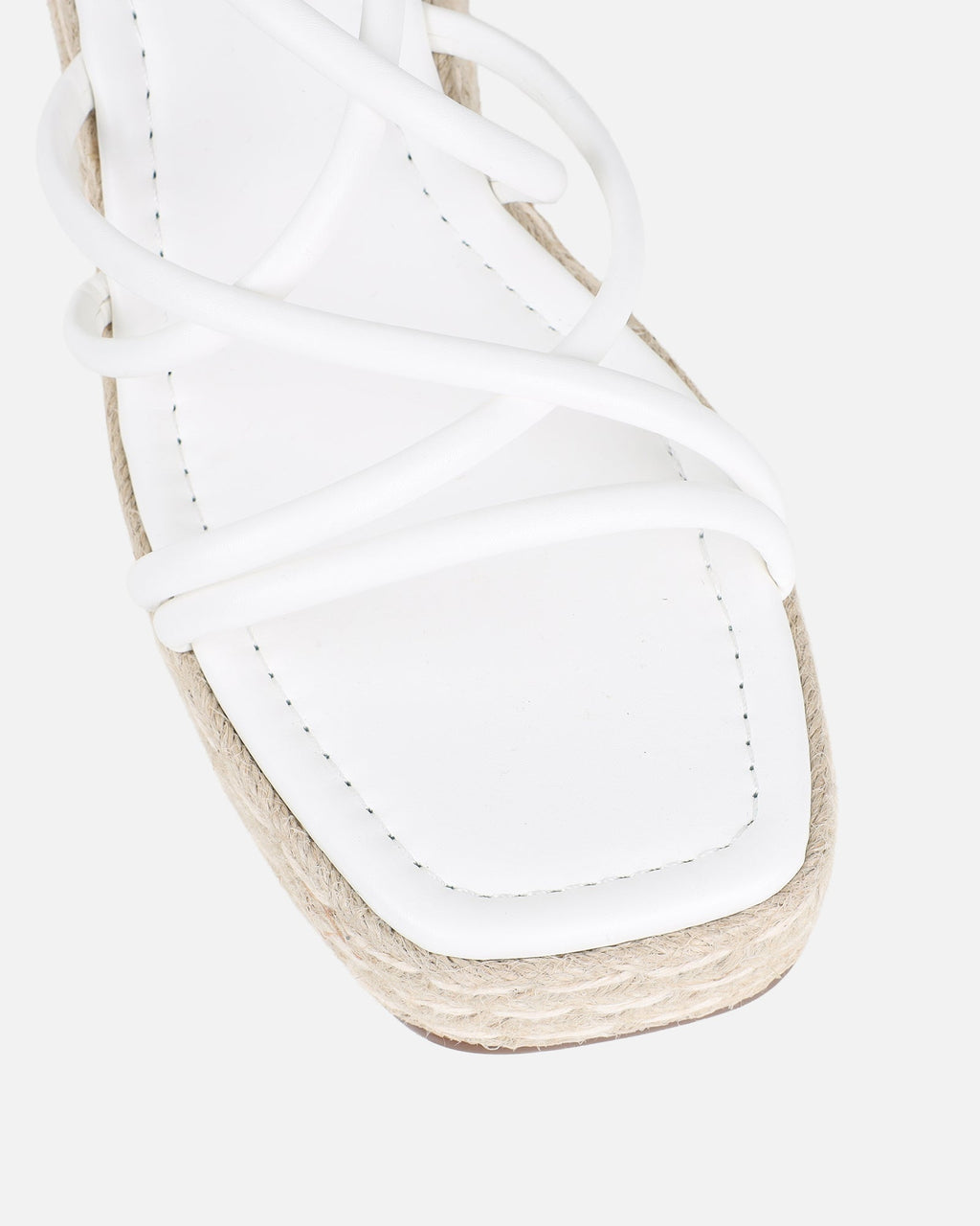 Belise White Wedge Heels