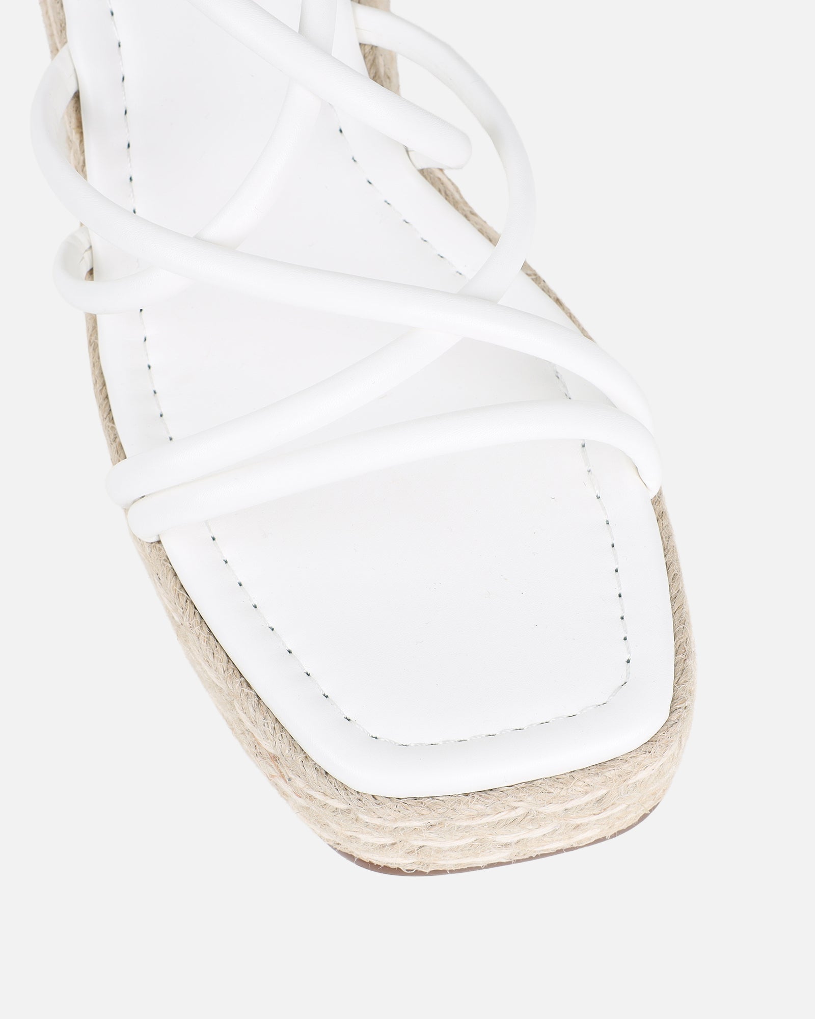 Belise White Wedge Heels