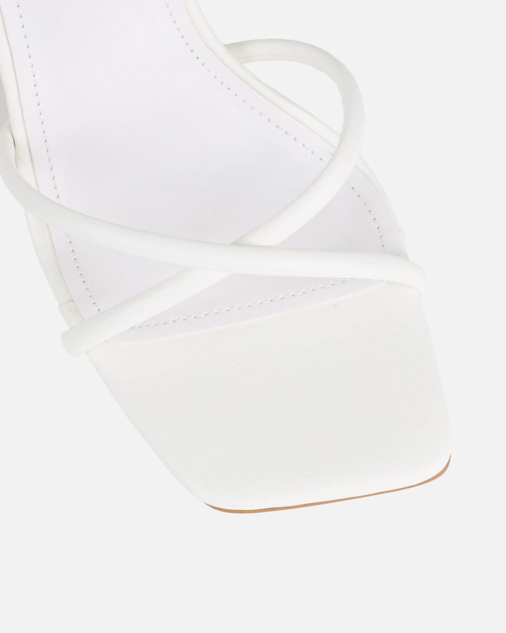 Cairo White Heeled Sandals