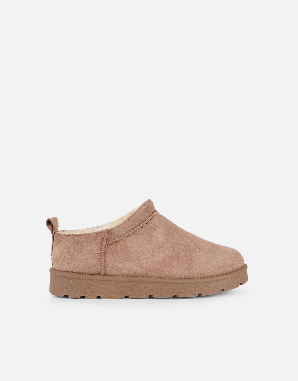 Emmy Mocha Faux Suede Micro Flatform Boots