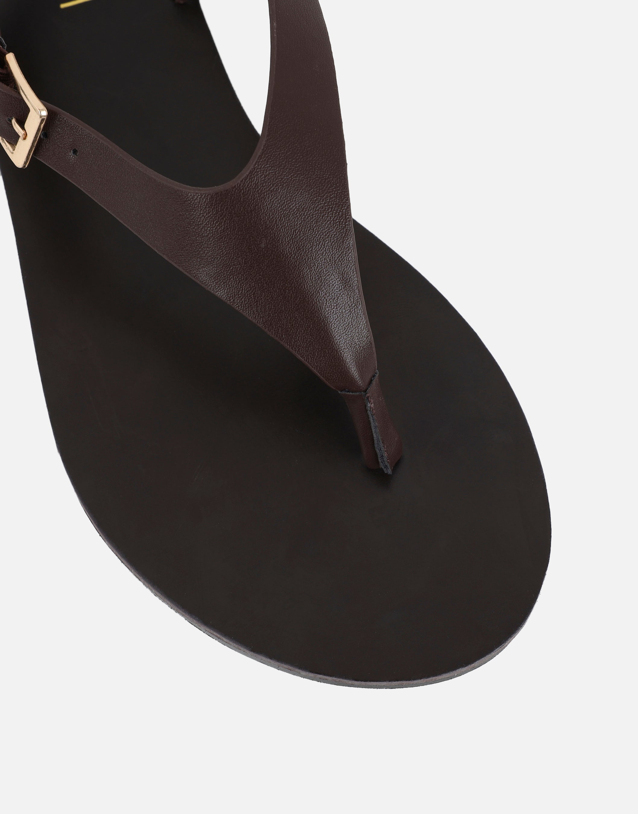 Kendall Brown Toe Post Flat Sandals
