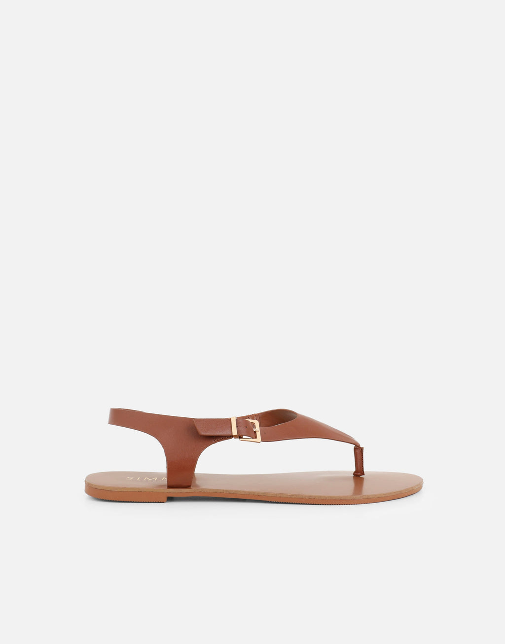 Kendall Tan Toe Post Flat Sandals