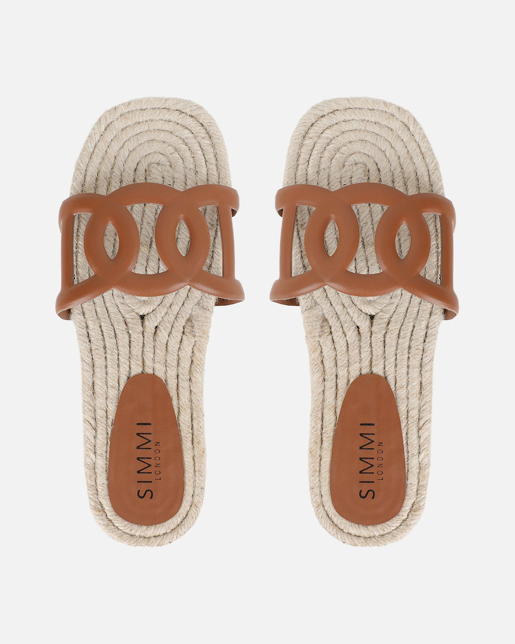 Carlos Tan Woven Flat Sandals