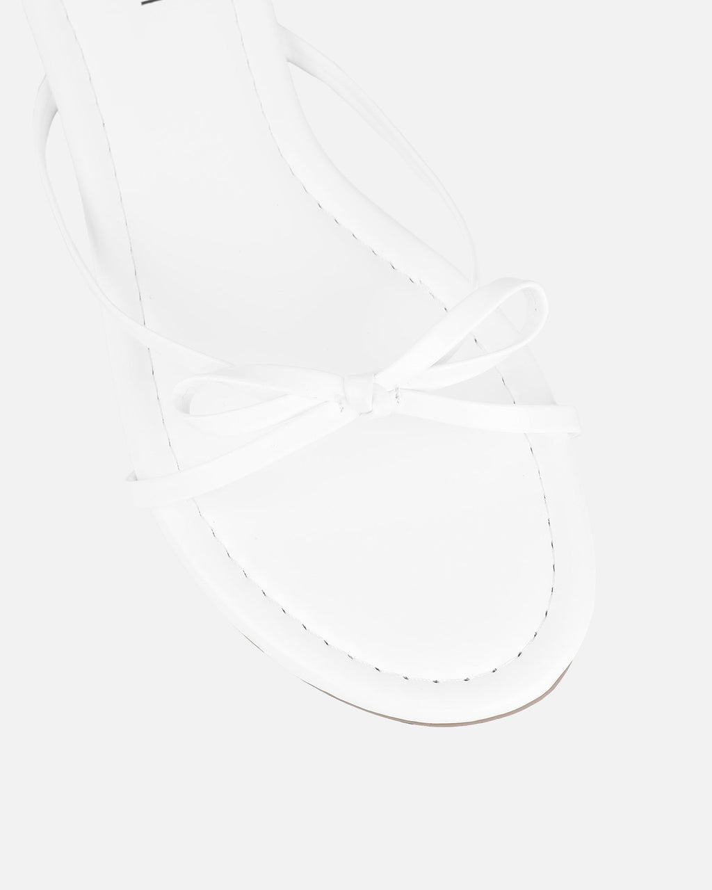Char White Bow Sandals