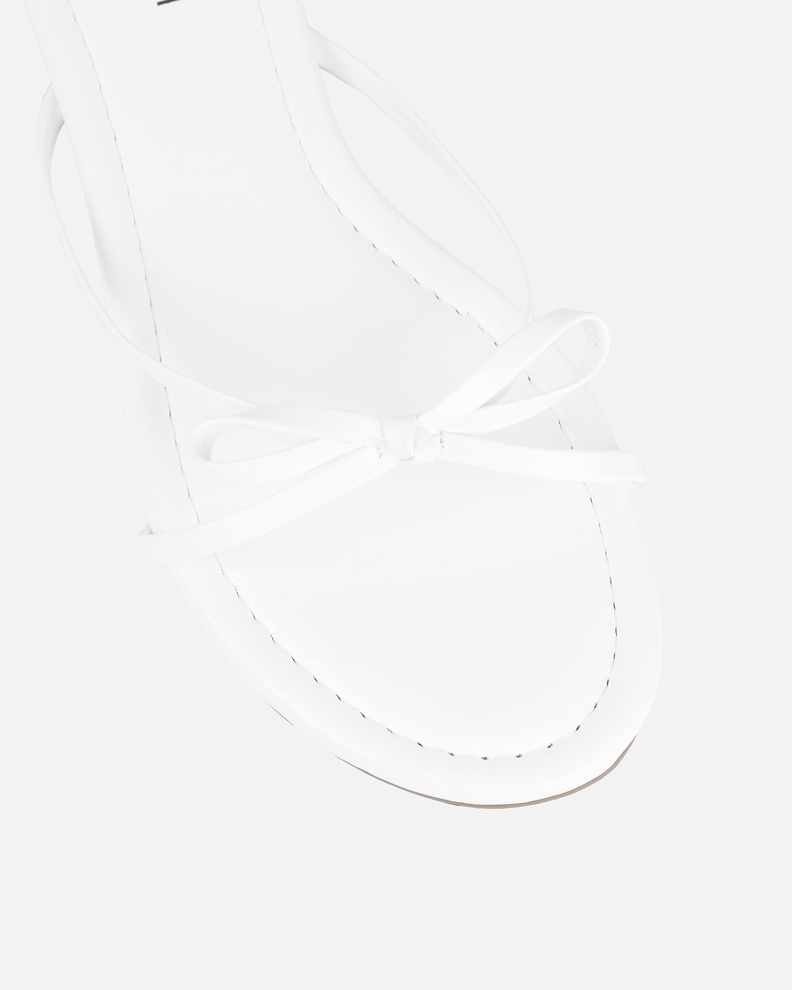 Char White Bow Sandals