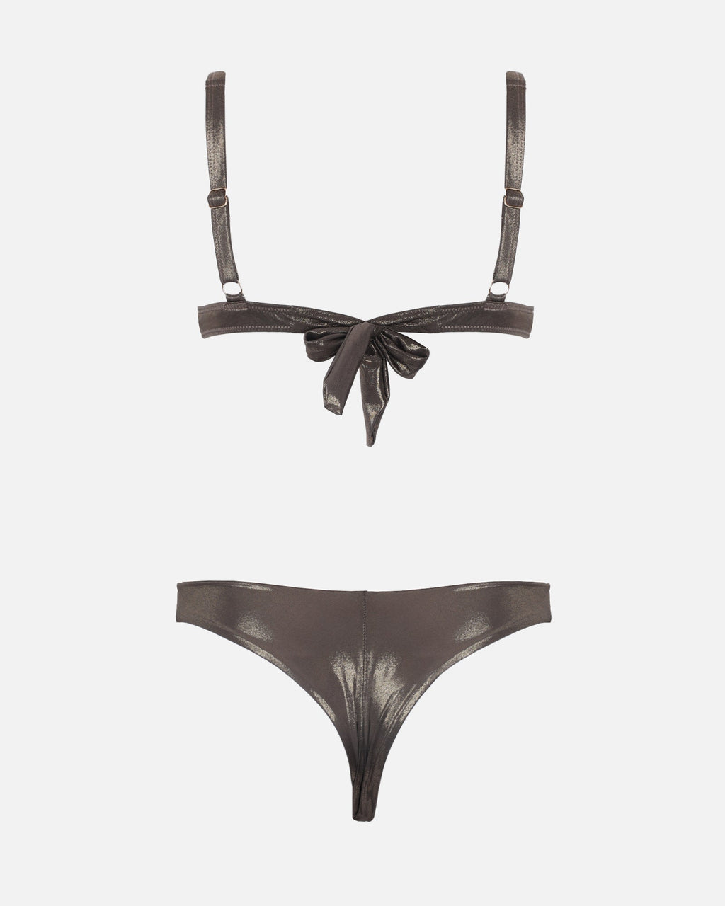 Nori Bronze Shimmer Bikini Set
