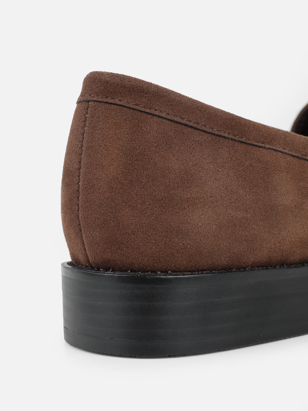 Dime Brown Suede Penny Loafers