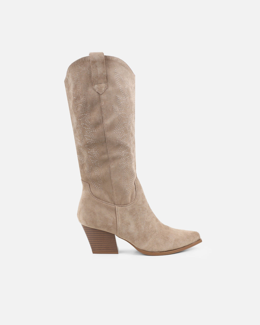 Carter Khaki Western Cowboy Boots