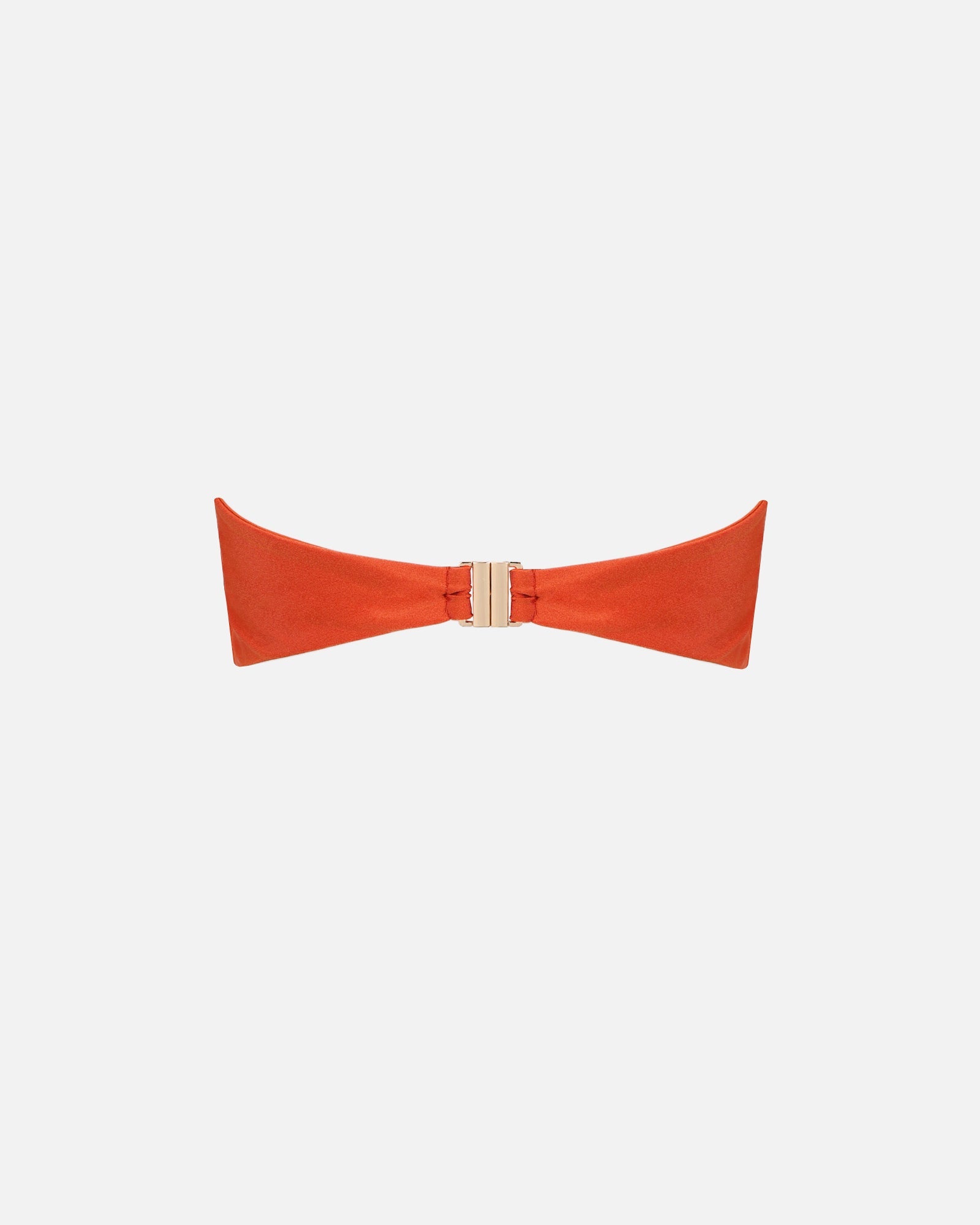 Dolce Orange Satin O Ring Bikini Top