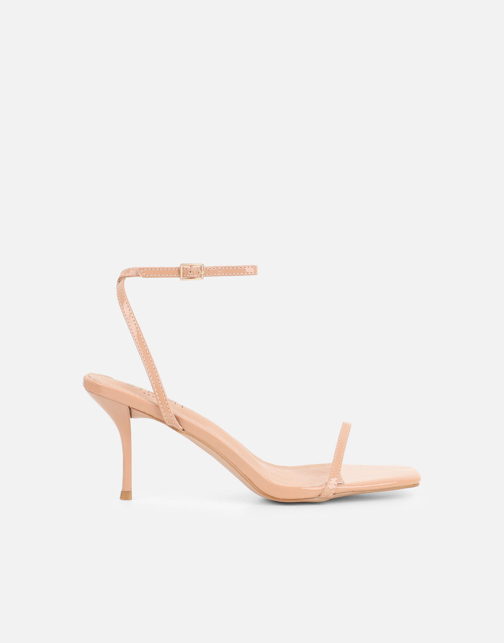 Lula Dark Beige Patent Heeled Sandals