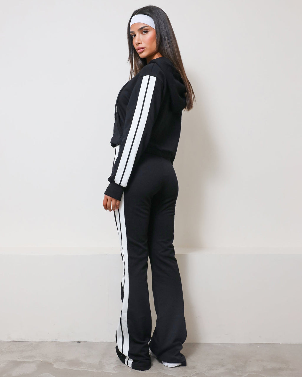 Ellis Black Tracksuit Set