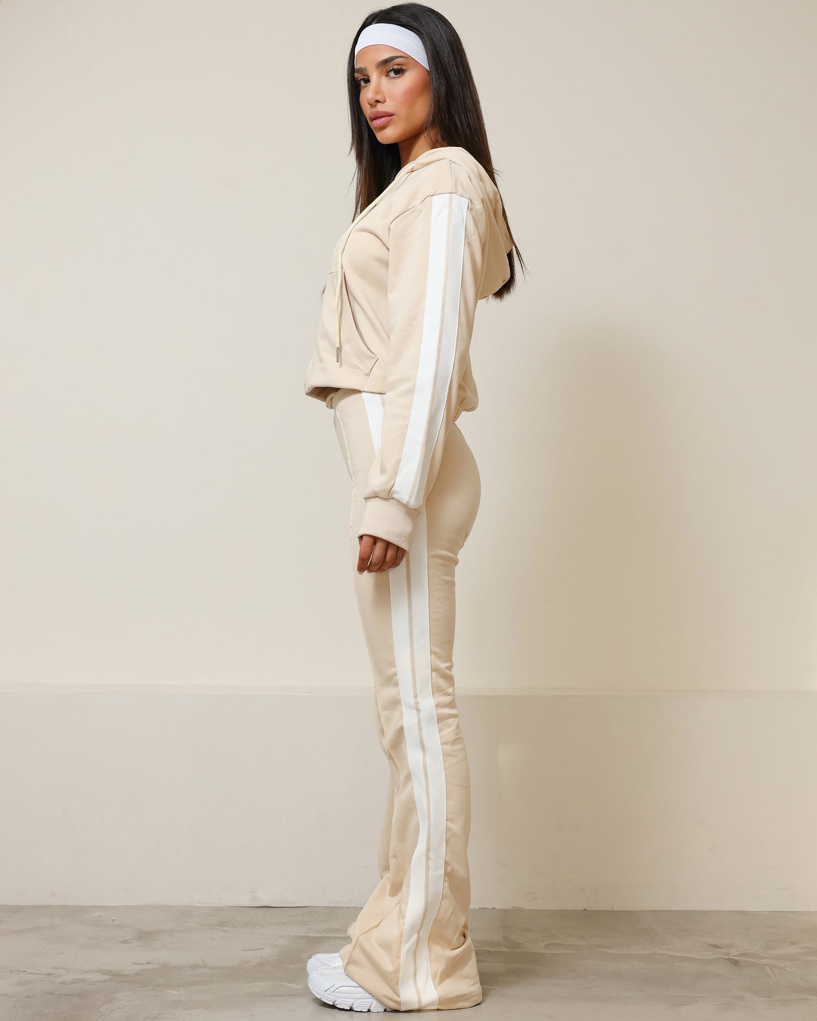 Ellis Cream Tracksuit Set