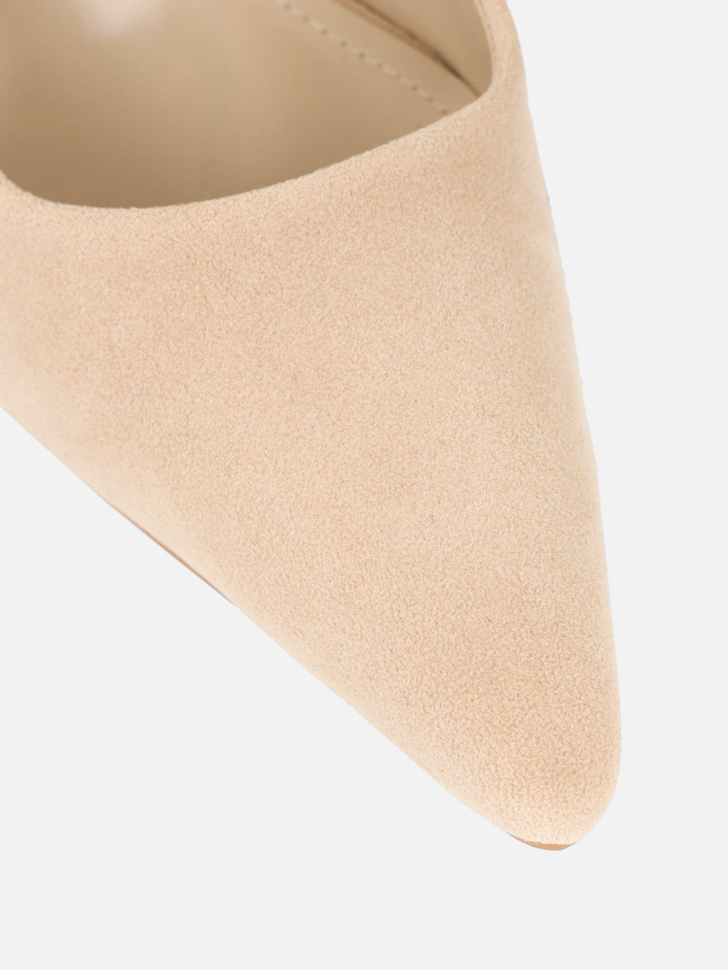 Emarra Beige Suede Slingback Court Shoes
