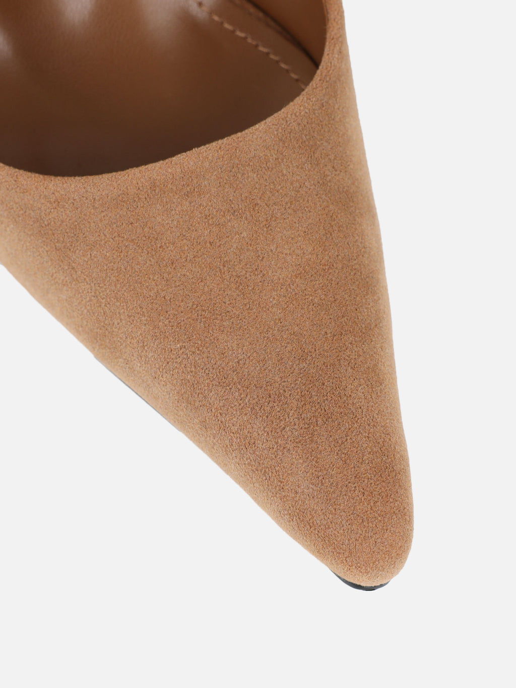 Emarra Taupe Suede Slingback Court Shoes