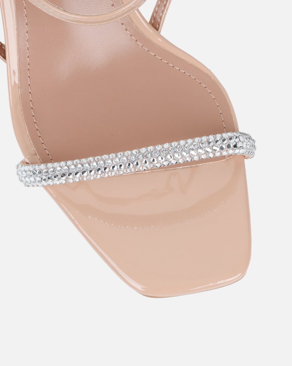 Gillespie Nude Diamante Heeled Sandals