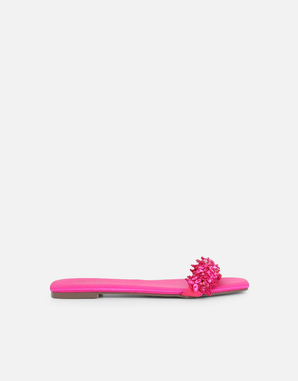 Hatty Pink Slip On Flat Sandals