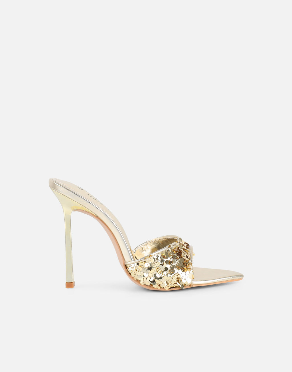 Hope Gold Sequin Heeled Sandals