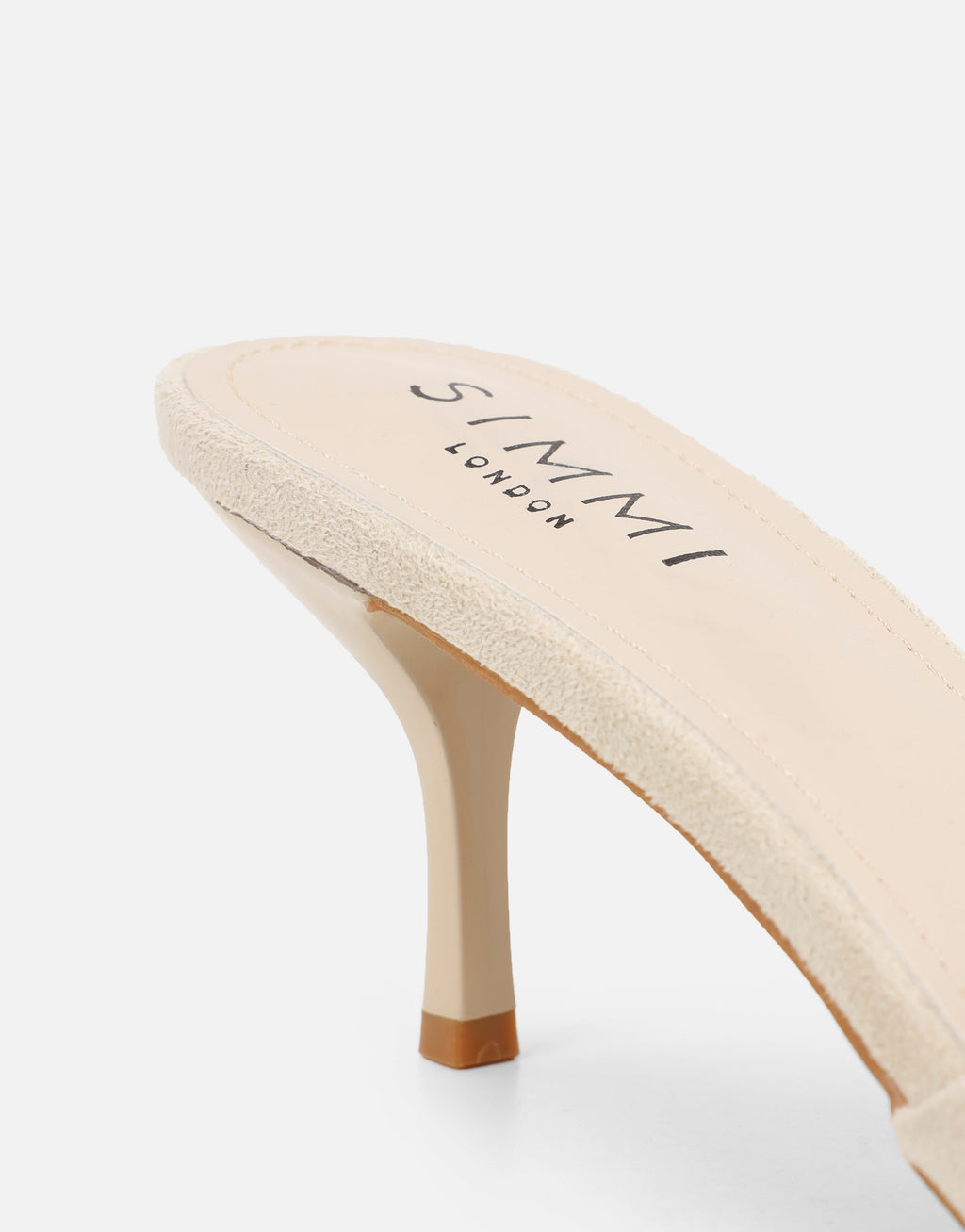 Hux Beige Suede Mules