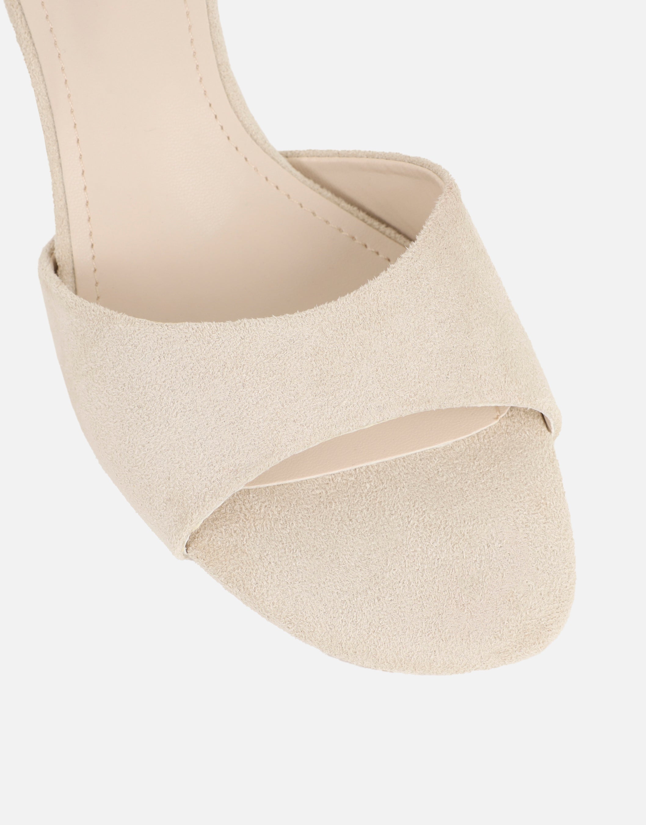 Hux Beige Suede Mules