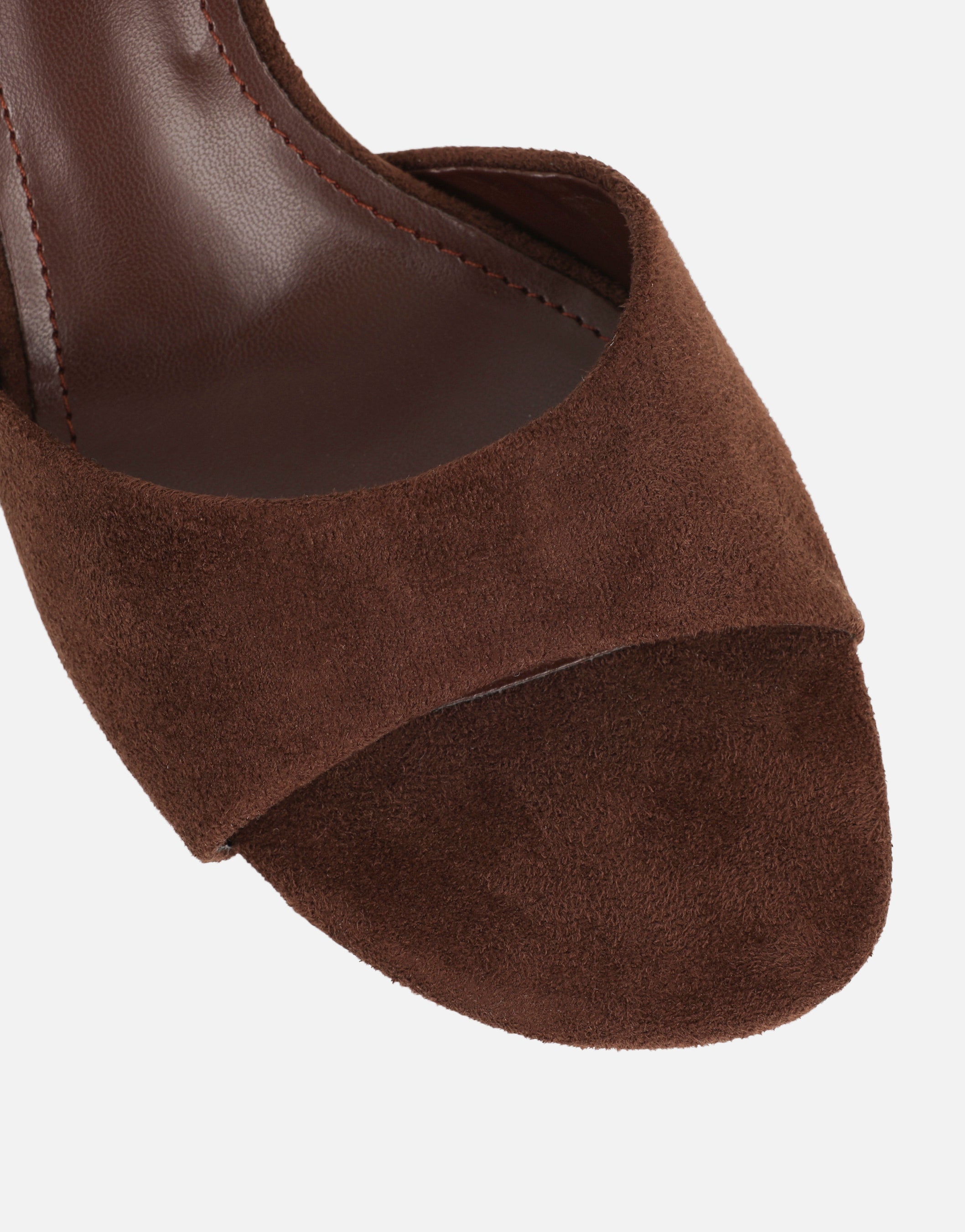 Hux Brown Suede Mules