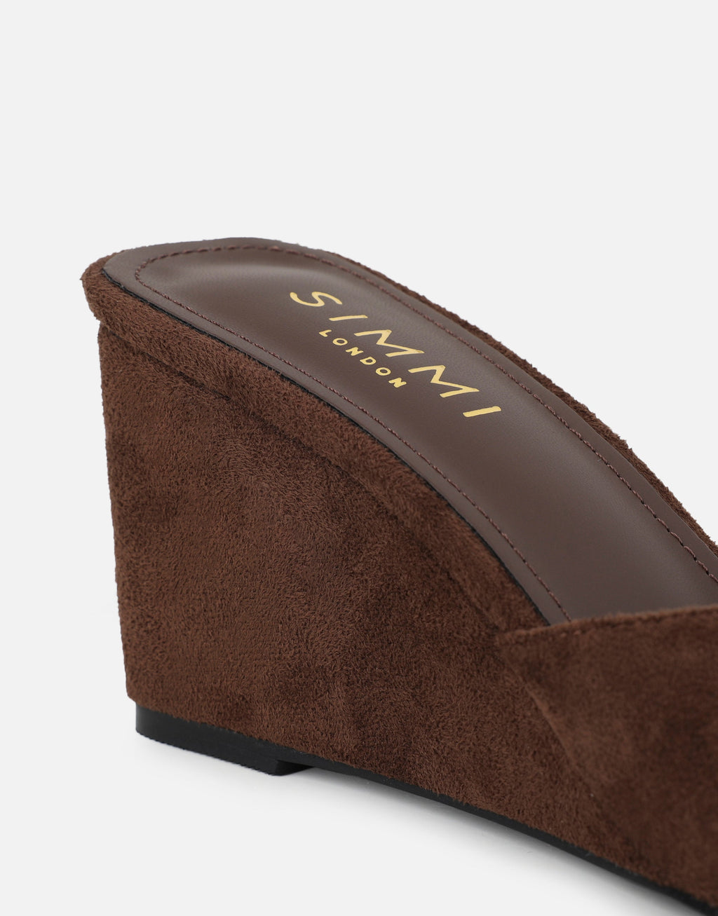 Iris Brown Suede Wedge Mules