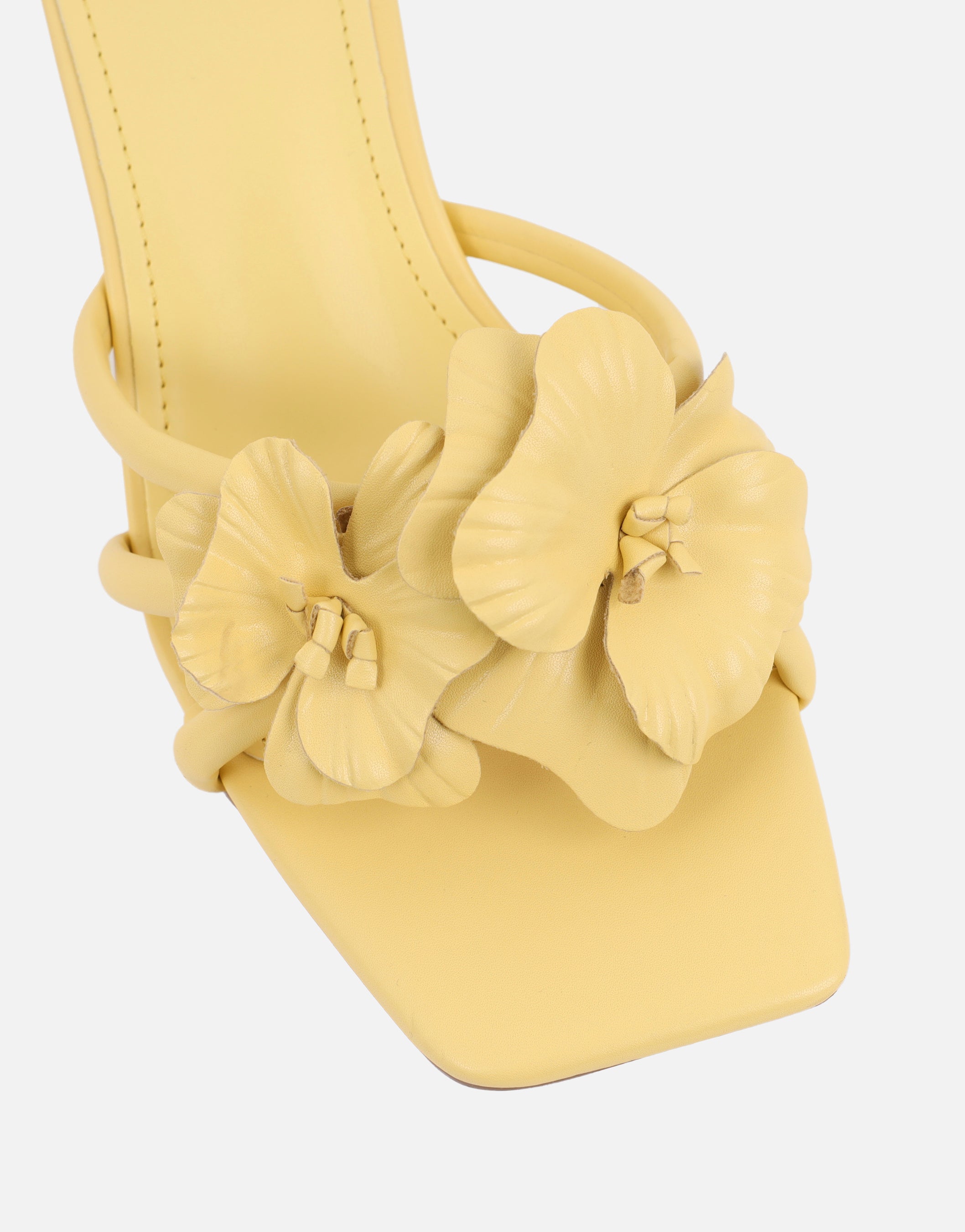 Jemima Yellow Flower Detail Mules